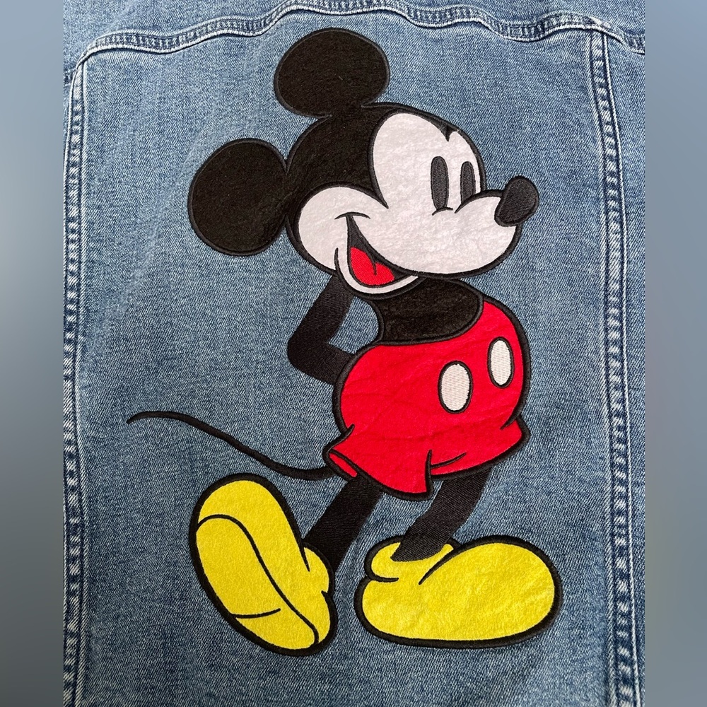 Mickey Mouse Denim Jacket Medium - image 5
